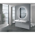750mm Round Plain LED Mirror 3 Color Lighting Touch Sensor Switch Defogger Pad Wall Mounted Acrylic Mirror Back Lighting