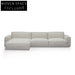 Left Chaise Fabric Sofa - Fog Grey