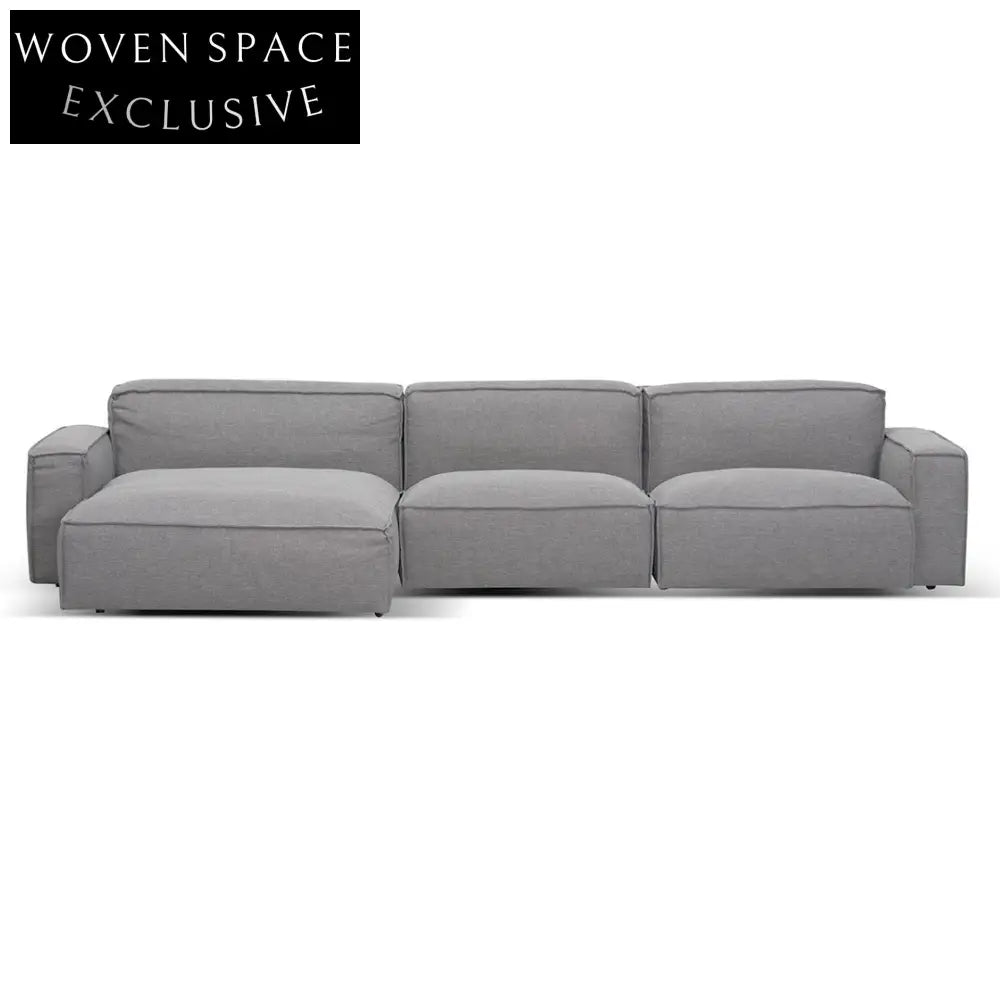 Left Chaise Sofa - Graphite Grey Chaise Sofa