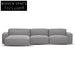 Left Chaise Sofa - Graphite Grey Chaise Sofa