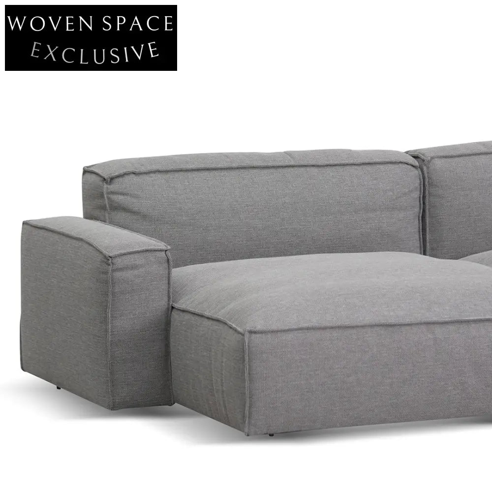 Left Chaise Sofa - Graphite Grey Chaise Sofa