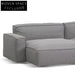 Left Chaise Sofa - Graphite Grey Chaise Sofa