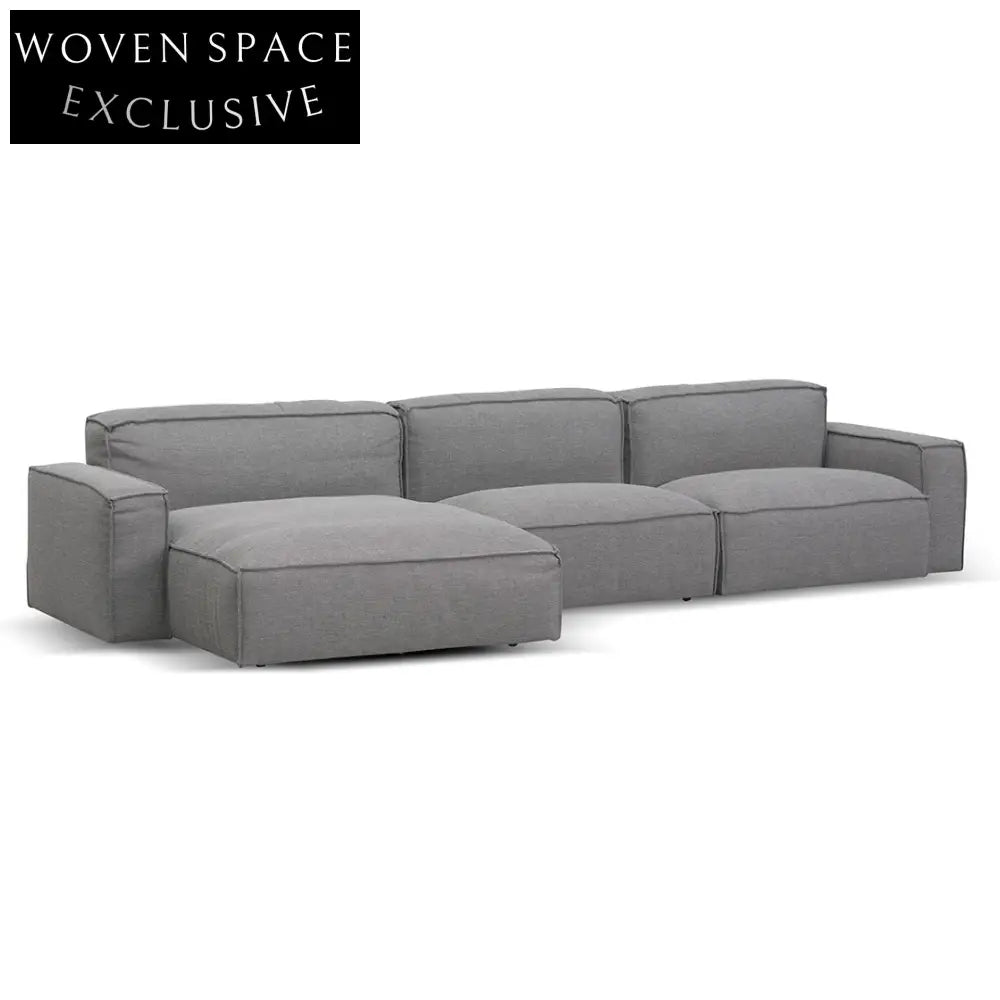 Left Chaise Sofa - Graphite Grey