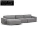 Left Chaise Sofa - Graphite Grey