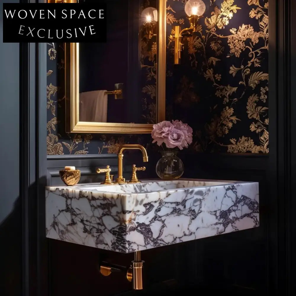 Lemar Calacatta Viola Marble Sink