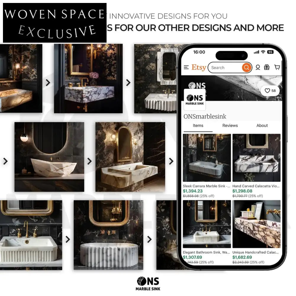 Lemar Calacatta Viola Marble Sink