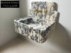 Leonardo Viola Marble Sink Ribbed Backsplash Wall Mounted