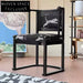 Leopard chair designer solid wood dining chair French medieval dining table chair armchair home retro backrest chair
