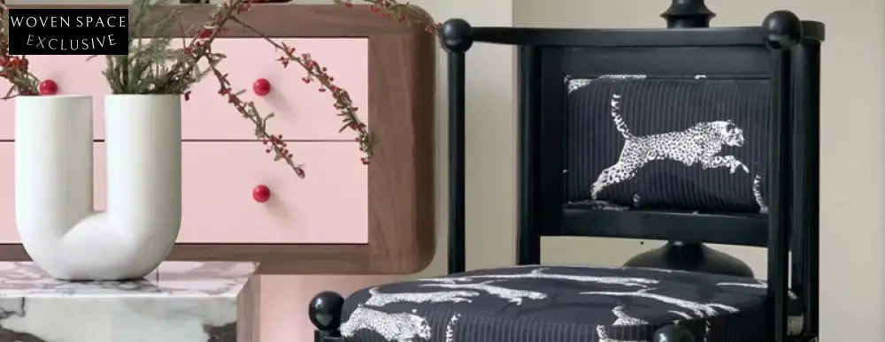 Leopard chair designer solid wood dining chair French medieval dining table chair armchair home retro backrest chair