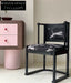 Leopard chair designer solid wood dining chair French medieval dining table chair armchair home retro backrest chair