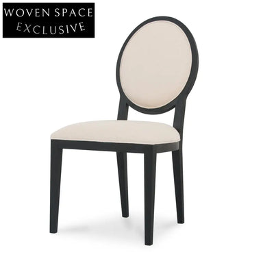 Light Beige Dining Chair - Black (Set of 2) Dining Chairs