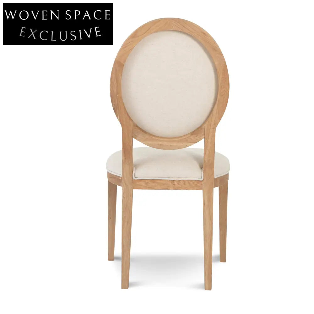 Light Beige Fabric Dining Chair - Natural (Set of 2) Dining Chairs