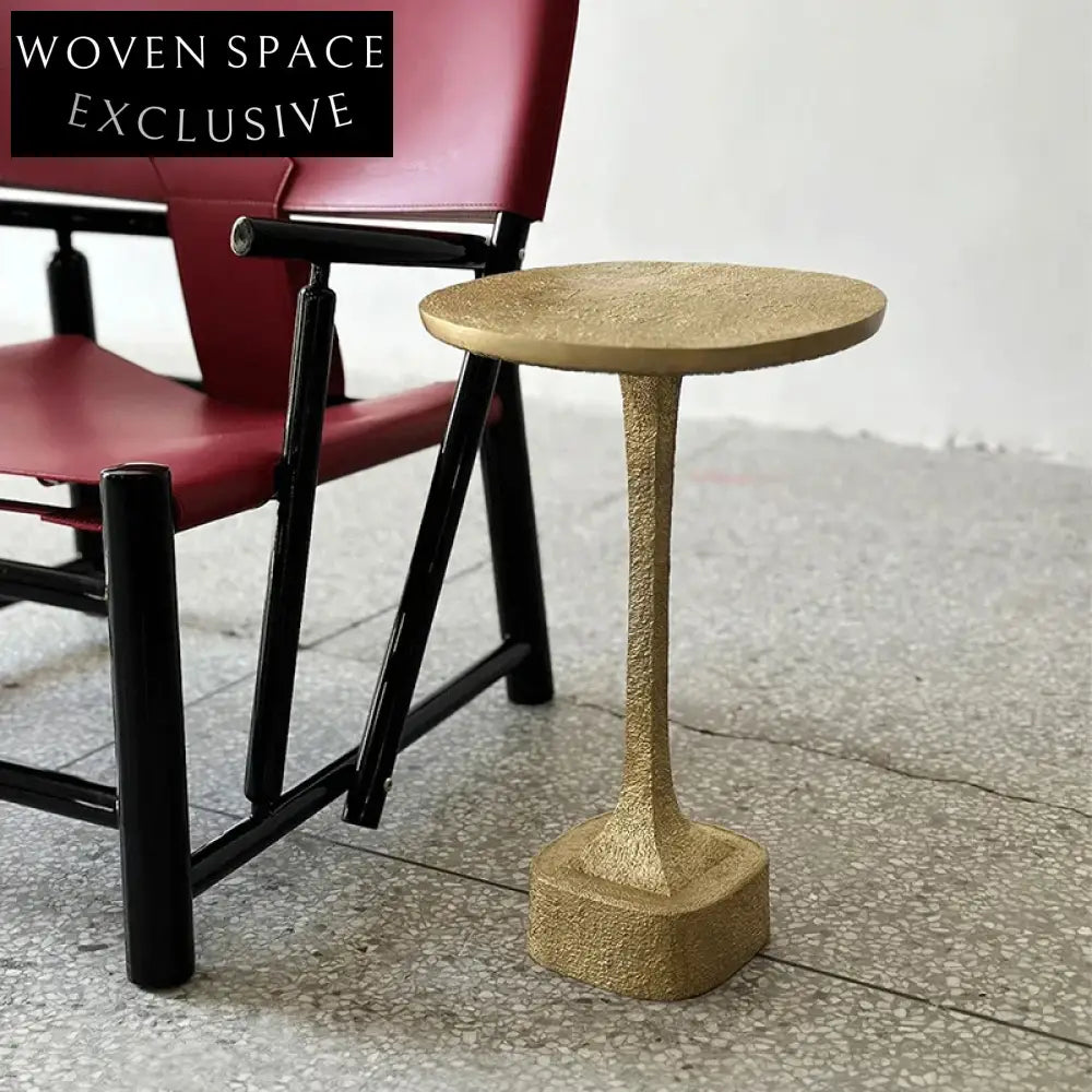 Light Luxury Brass Modern Minimalist Metal Living Room Coffee Side Table