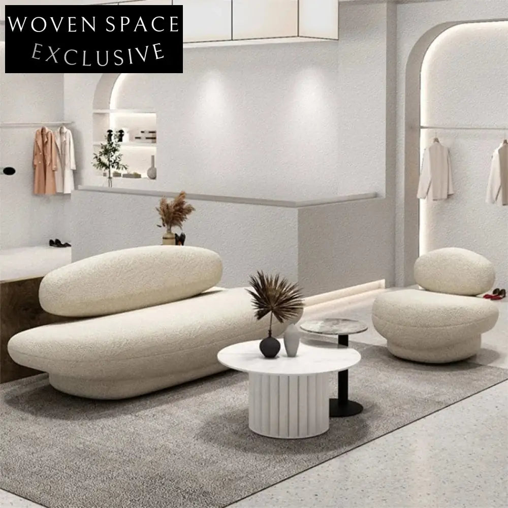 Light Luxury Modern Boucle Fabric Two-Seat Sofa for Stylish Living