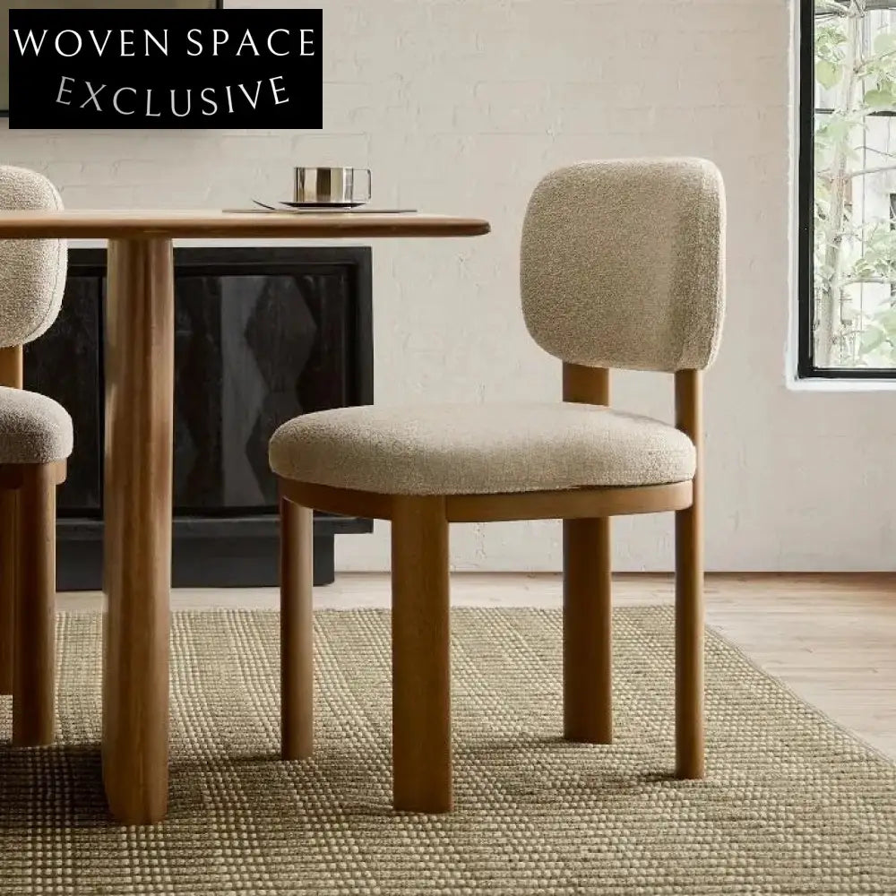 Light Luxury Simple Design Indoor Kitchen Furniture Solid Wood Customized Leisure Chair Dining Chair Customized / 19’’w