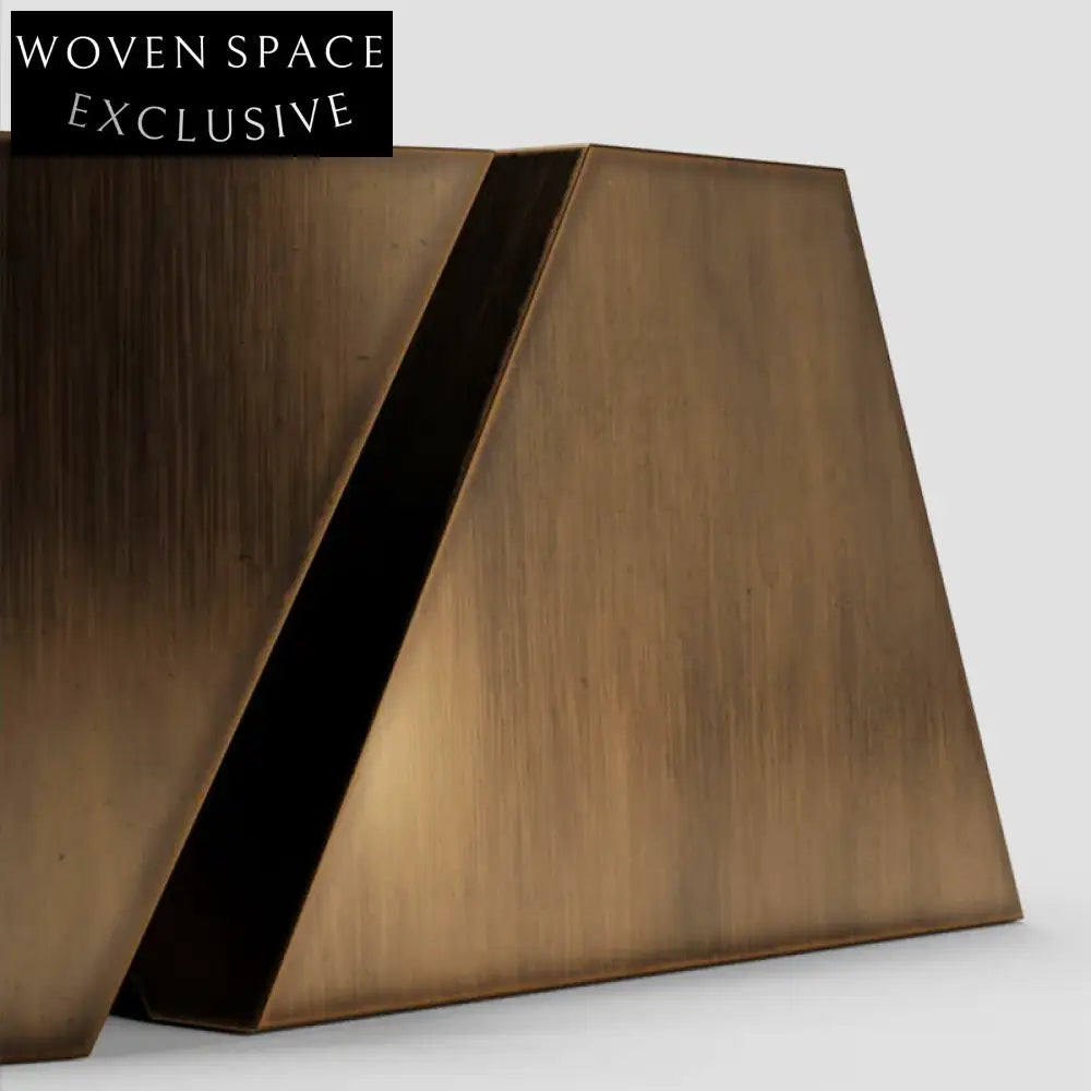 Light Luxury Stainless Steel Coffee Table, Gold Metal Side End Table