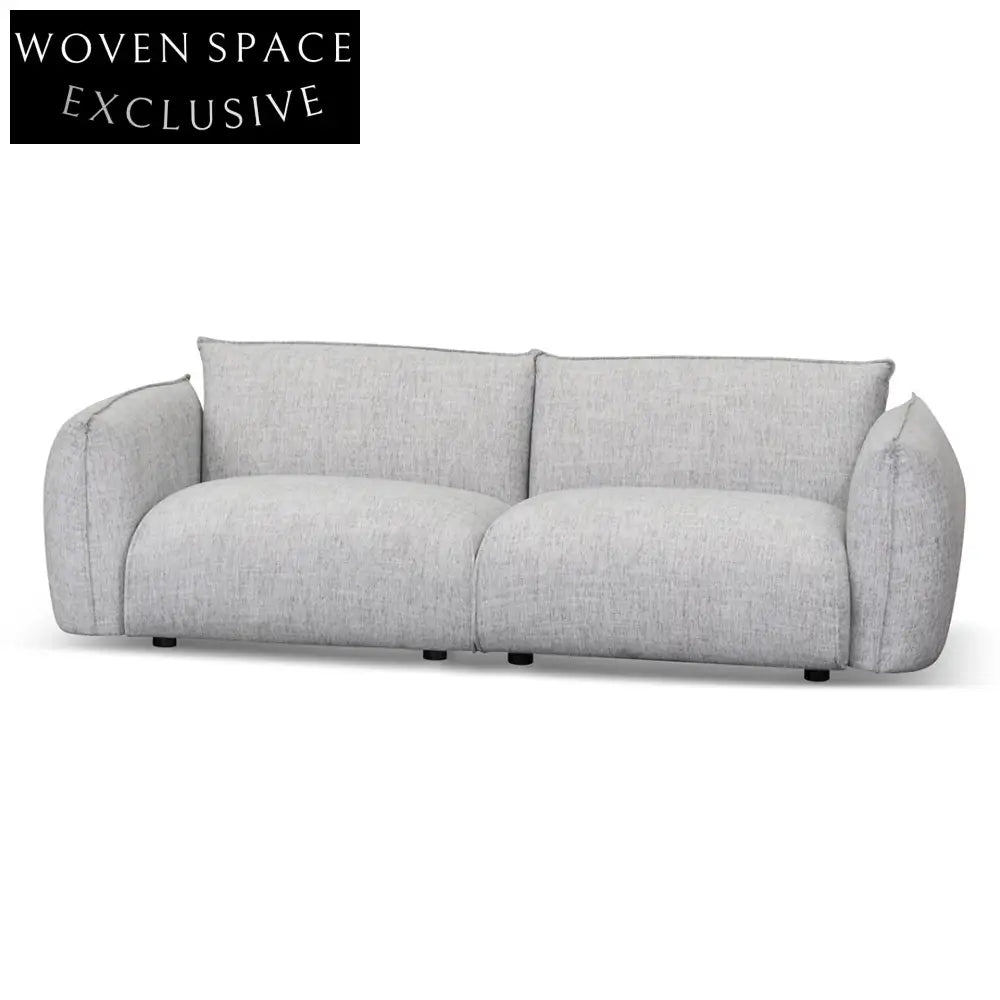 Light Spec Grey 3 Seater Sofa