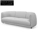 Light Texture Grey 3 Seater Fabric Sofa