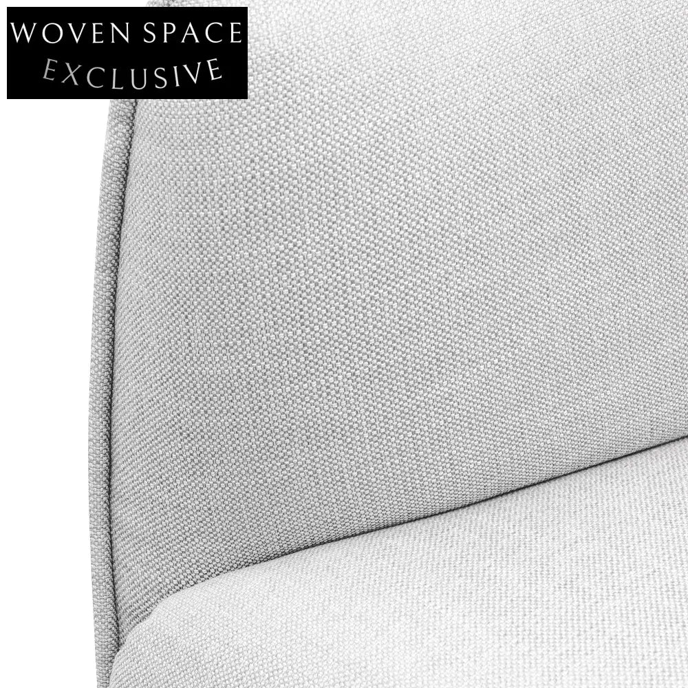 Light Texture Grey 3 Seater Fabric Sofa Sofas