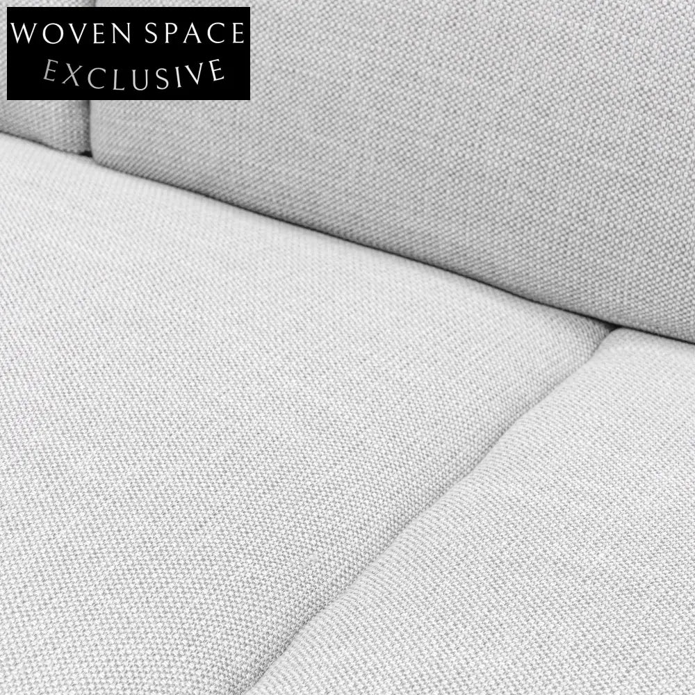 Light Texture Grey 3 Seater Fabric Sofa Sofas