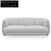 Light Texture Grey 3 Seater Fabric Sofa Sofas