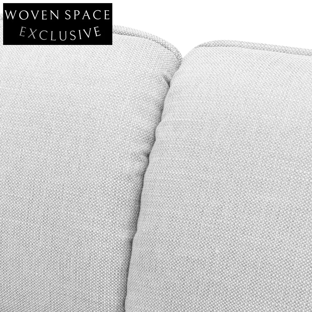 Light Texture Grey 3 Seater Fabric Sofa Sofas