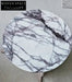 Elegant Tostone Greece Lilac White Marble Coffee Table for Modern Living Room