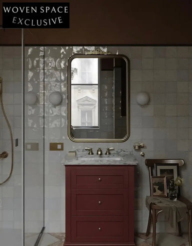 Lisette Burgundy Custom cabinet