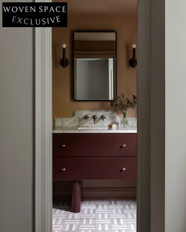 Lisette Burgundy Custom cabinet