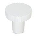 Alfaro 50cm Round Side Table - White
