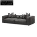 Loft 4 Seater Sofa with Cushion and Pillow - Shadow Grey Leather