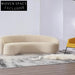 Long Modern Fabric Leisure Sofa for Cafe Shop and Living Rooms