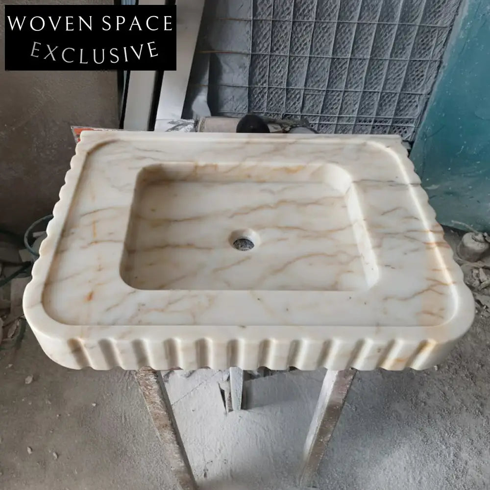 Lorenzo Calacatta Gold Marble Sink