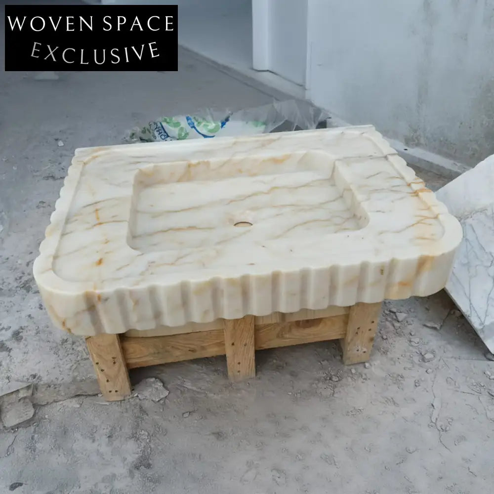 Lorenzo Calacatta Gold Marble Sink