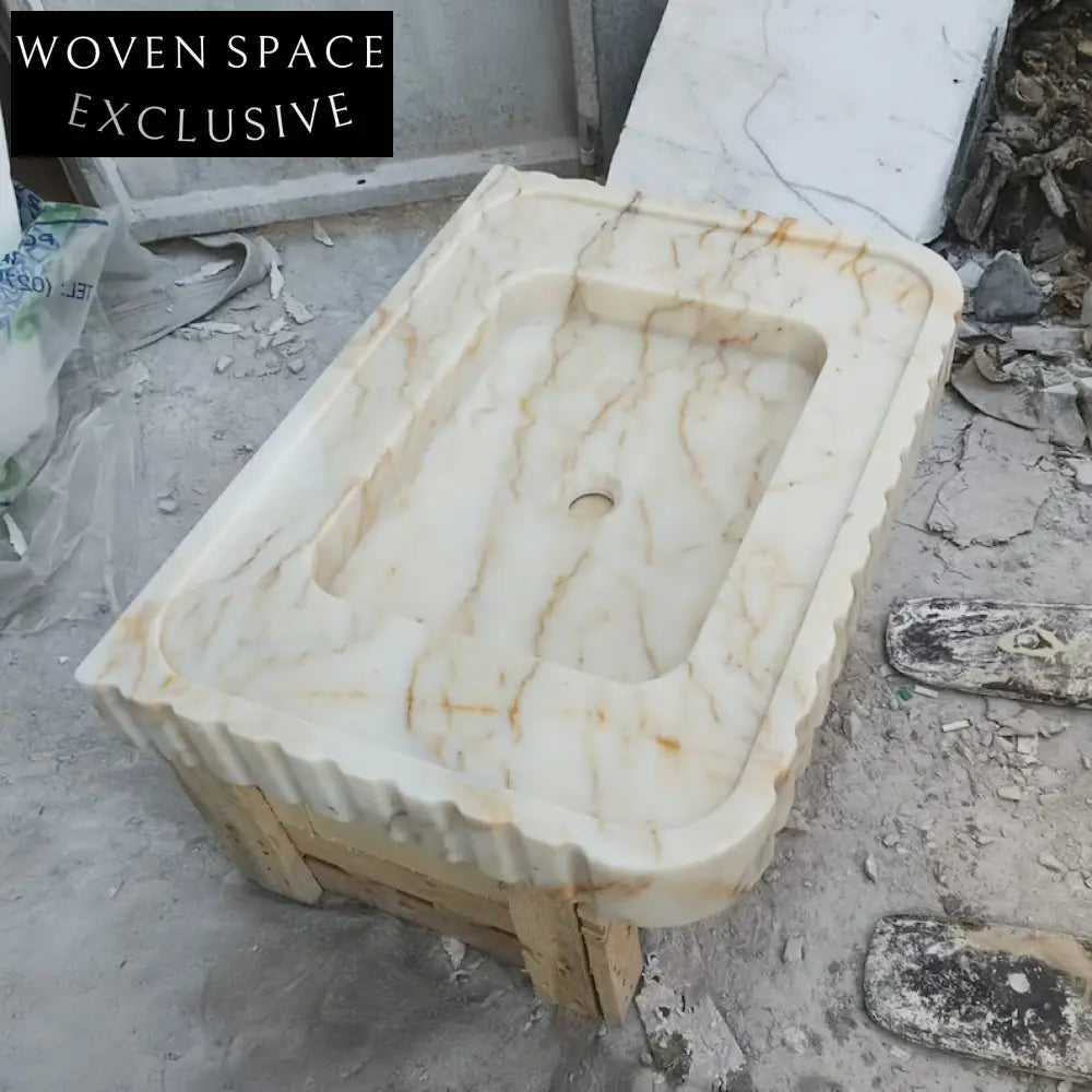 Lorenzo Calacatta Gold Marble Sink