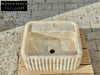 Lorenzo Calacatta ribbed Gold marble sink