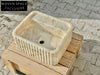 Lorenzo Calacatta ribbed Gold marble sink