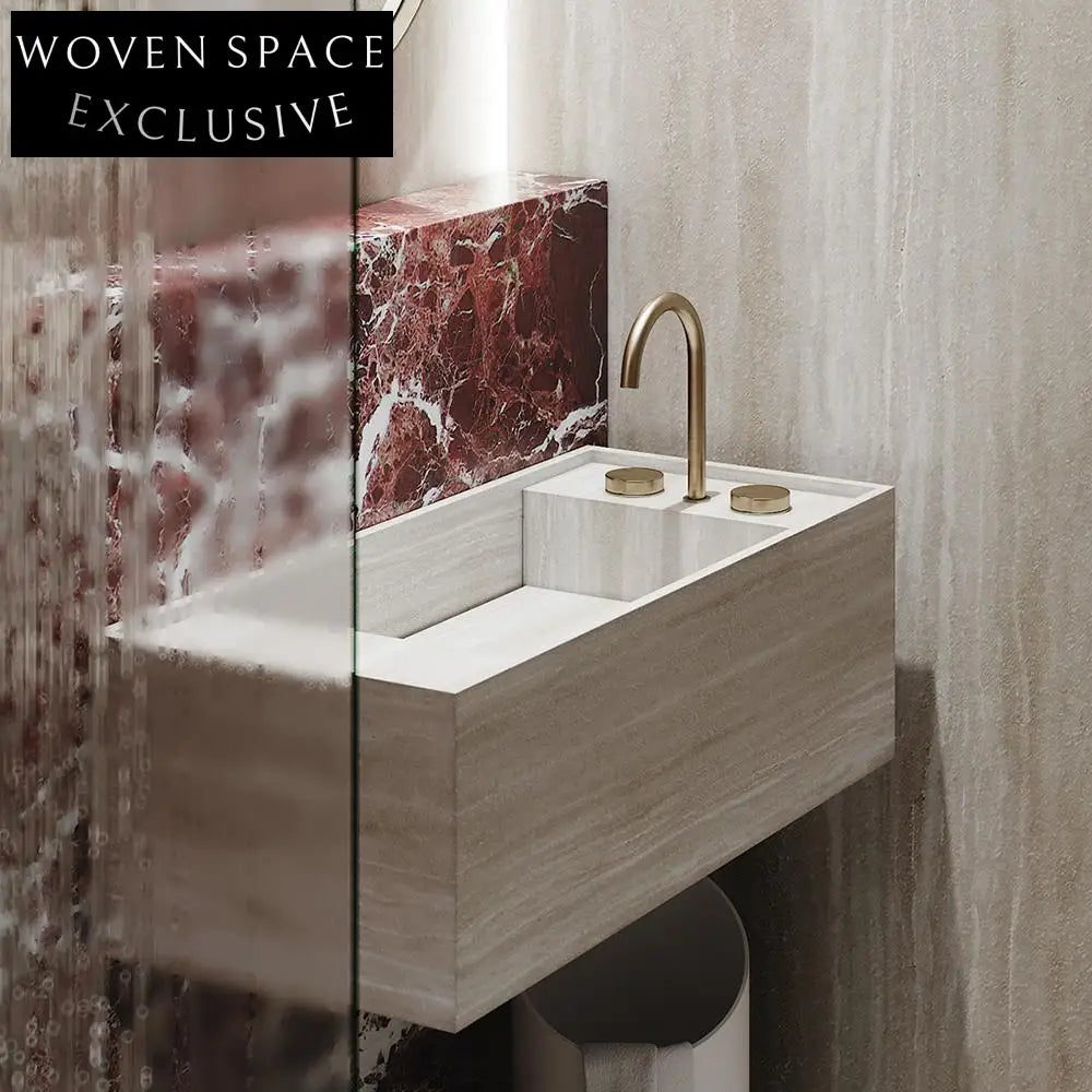 Louise Yellow Roman Cave Sink