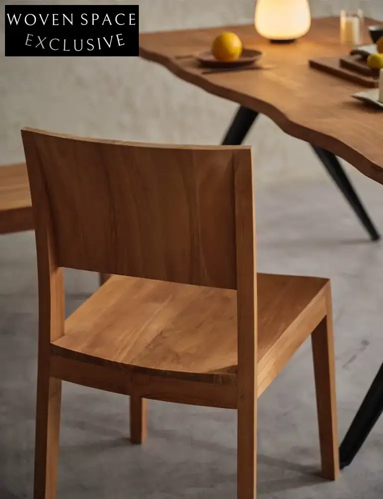 Lucien Pure Teak Wood Vintage Dining Chair 49*54*86