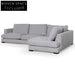 Lucinda 4 Seater Fabric Right Chaise Sofa - Oyster Beige