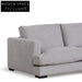 Lucinda 4 Seater Fabric Right Chaise Sofa - Oyster Beige Chaise Sofa
