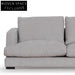 Lucinda 4 Seater Fabric Right Chaise Sofa - Oyster Beige Chaise Sofa