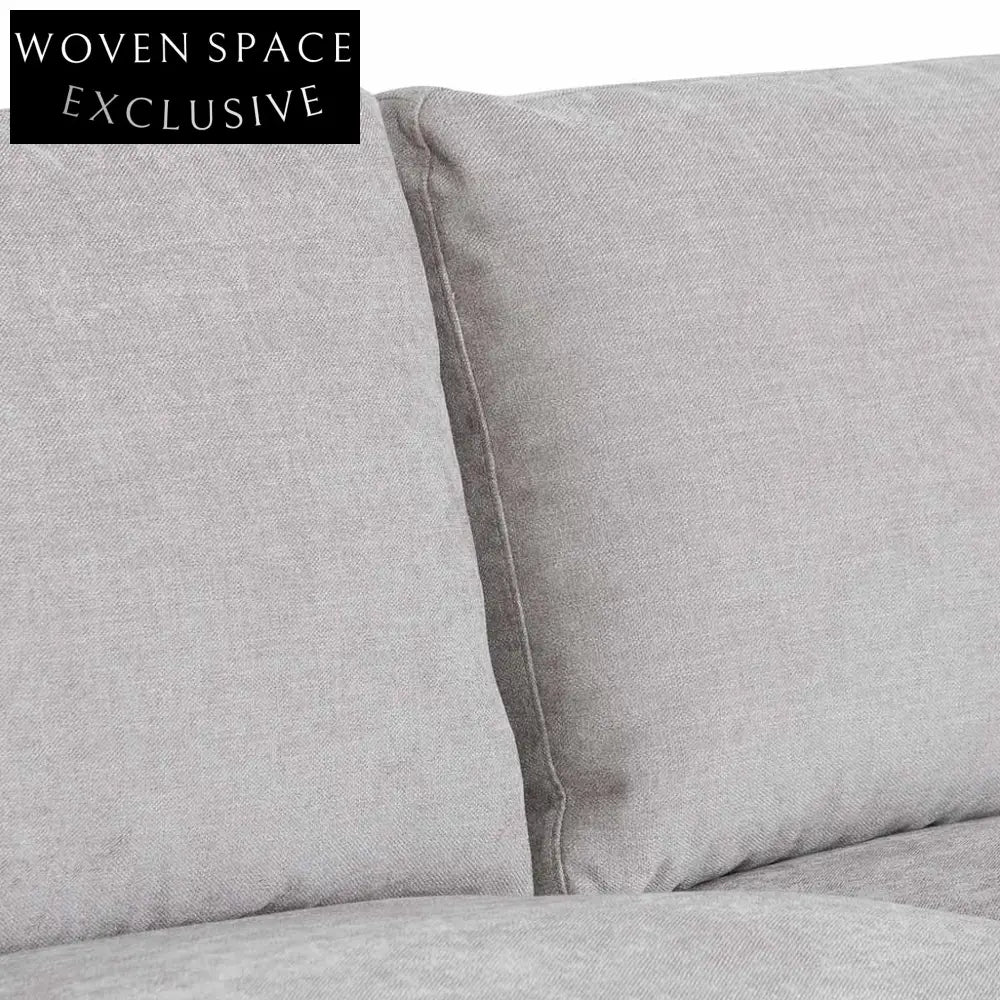 Lucinda 4 Seater Fabric Right Chaise Sofa - Oyster Beige Chaise Sofa