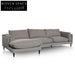 Lucio 4 Seater Left Chaise Fabric Sofa - Graphite Grey Sofas