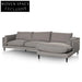 CLC6431-KSO 4 Seater Right Chaise Fabric Sofa - Graphite Grey