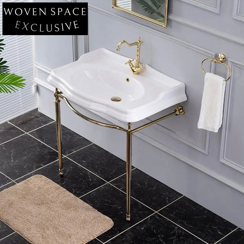 Ludovica High-End Retro Basin,Copper Arc Bracket