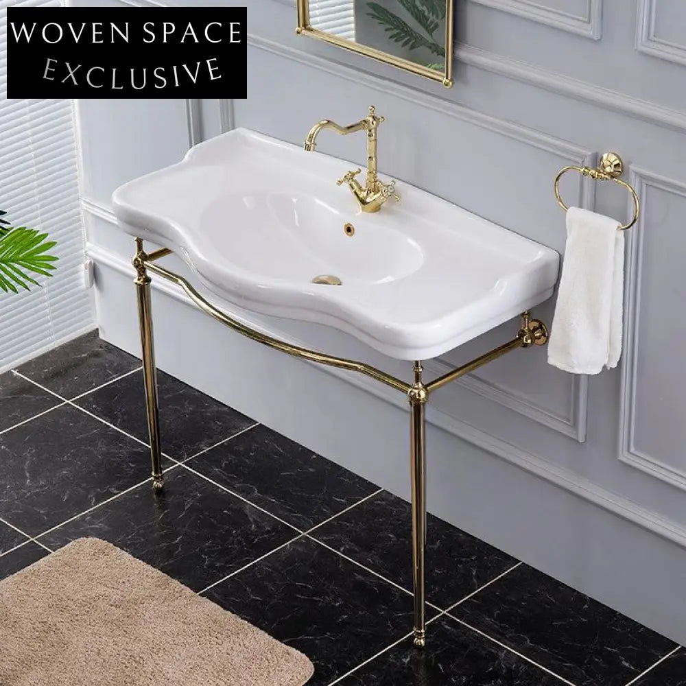 Ludovica High-End Retro Basin,Copper Arc Bracket