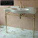 Ludovica High-End Retro Basin,Copper Arc Bracket