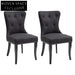 Lugano Dining Chair Set of 2 - Black