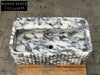 Luka Calacatta Viola ribbed marble sink